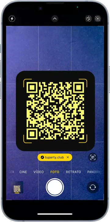 QR de peticiones de canciones con la marca de una empresa de sonorización